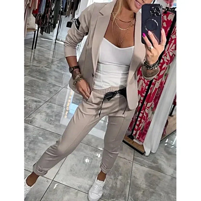 🥰 preț de ofertă limitată în timp 🥰 Set de 2 piese pentru costum casual pentru femei